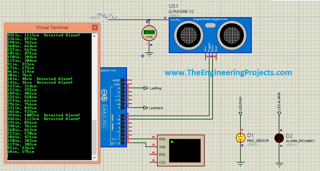 How To Simulate Ultrasonic Sensor With Arduino In Proteus Ultrasonic Images 31800 Hot Sex Picture 3364