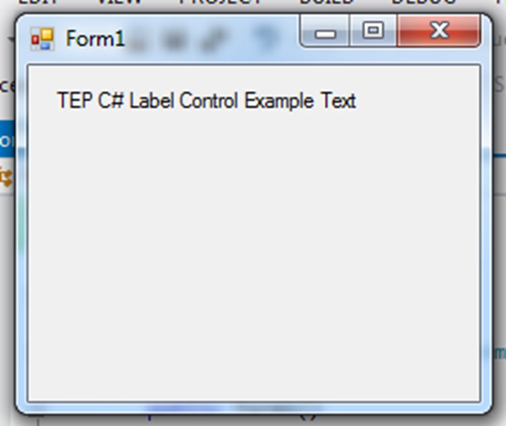 C# Label Control - The Engineering Projects