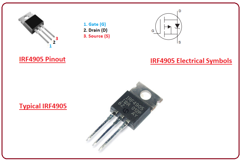 Irf4905 схема включения