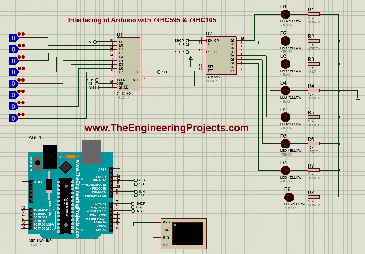 74hc595 Arduino